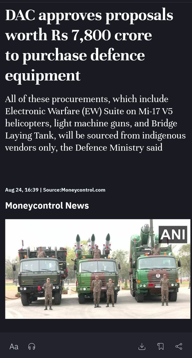 Drfreeed's tweet photo. #Chandrayaan3
#nifty50 
#zee business 
DAC approved purchase of defence procurement https://t.co/fLIyLVmcnb