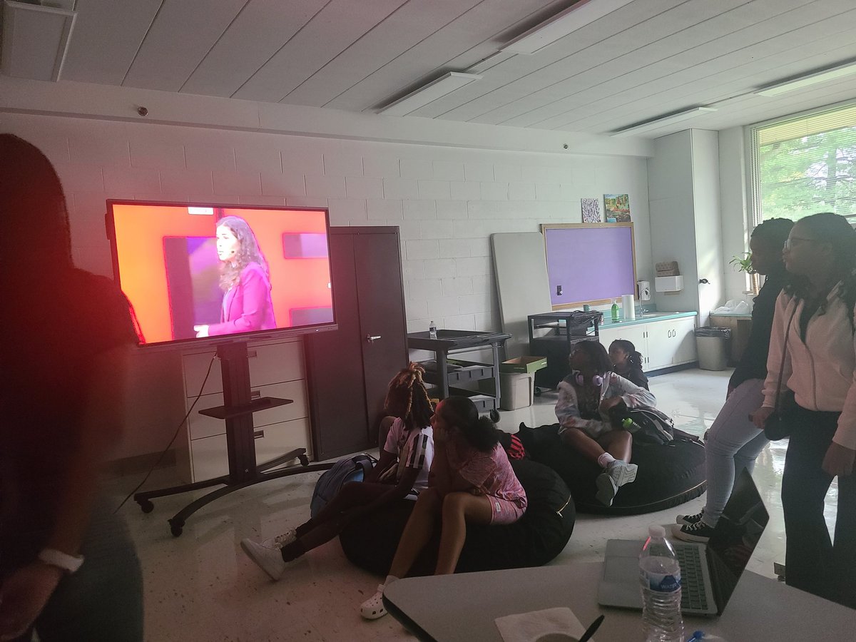 DrFields2020's tweet photo. Our @STEAM_GEMS Freshmen Resilience Sister Circle was powerful this morning. As we deep dive into our topic of identity, we watched America Ferrera: My Identity is a Superpower TED Talk. Definitely a great conversation starter. #OneCrown #OneSisterhood #CrownsUp @MrBBraun https://t.co/wcHmQRYv88