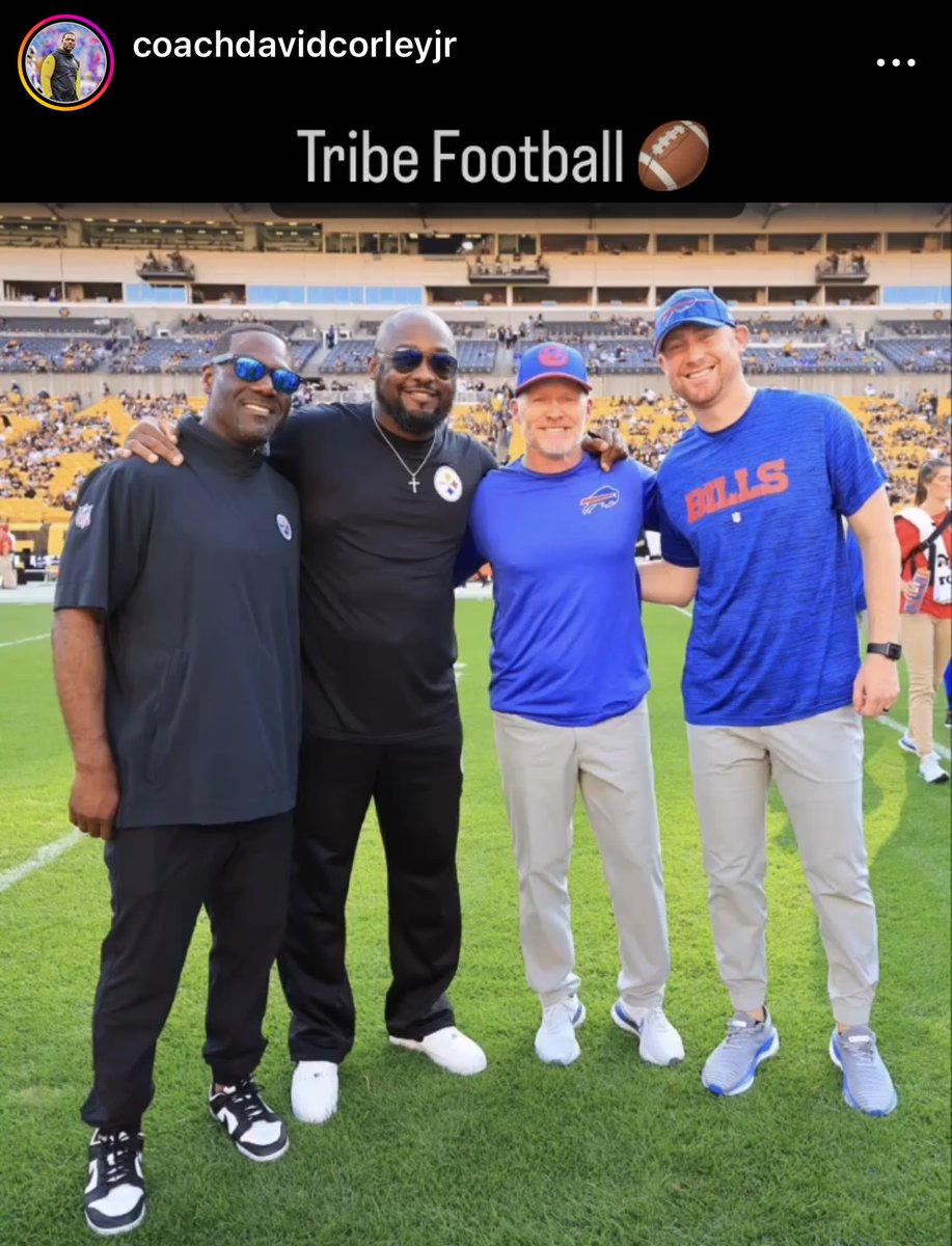William & Mary Tribe Football (@wmtribefootball) on Twitter photo #TribeInTheNFL
<a href="/CoachTomlin/">Mike Tomlin</a> <a href="/CoachDCorleyJr/">David Corley, Jr</a> <a href="/CoachJoeBrady/">Joe Brady</a> Sean McDermott
<a href="/steelers/">Pittsburgh Steelers</a> <a href="/BuffaloBills/">Buffalo Bills</a> #TribeInTheNFL
<a href="/CoachTomlin/">Mike Tomlin</a> <a href="/CoachDCorleyJr/">David Corley, Jr</a> <a href="/CoachJoeBrady/">Joe Brady</a> Sean McDermott
<a href="/steelers/">Pittsburgh Steelers</a> <a href="/BuffaloBills/">Buffalo Bills</a>