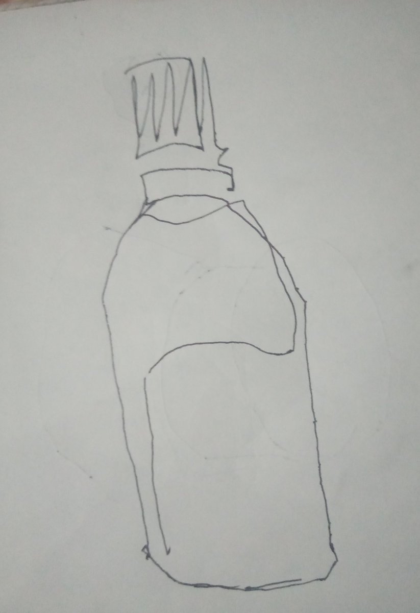RandhirArt24's tweet photo. A Dettol bottle
#BlindContour 
#ArtistOnTwitter #Art #Pen https://t.co/uQt2LFrWB4