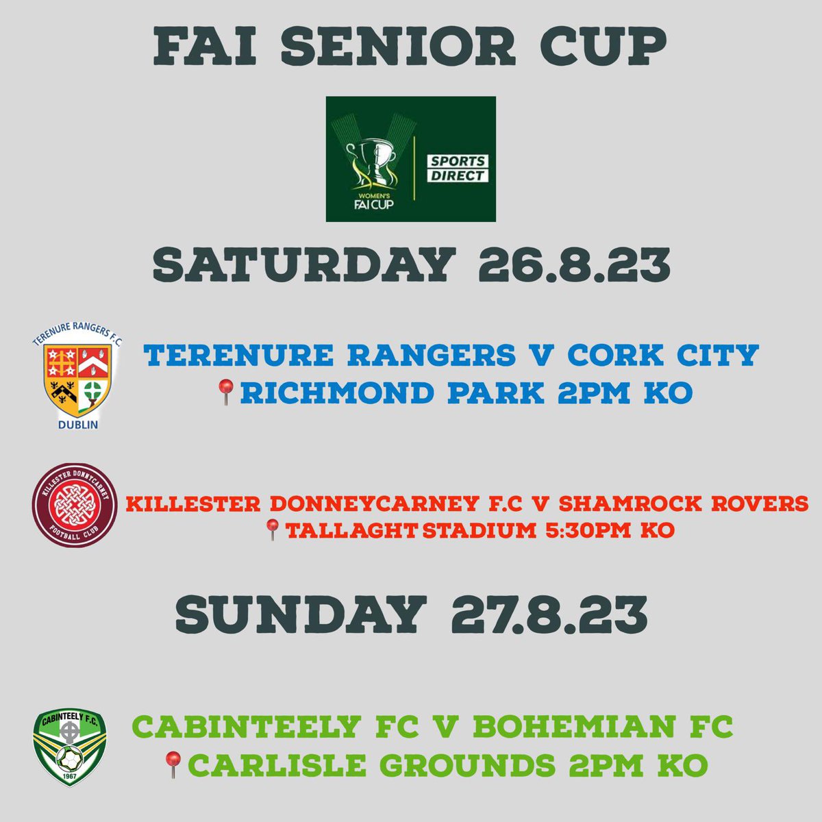 EasternWFL's tweet photo. Best of luck to all 3 clubs this weekend and we hope all other EWFL Clubs get behind the teams
Quick Hint for Saturday, parking in Inchicore area is not great but ground is serviced well by Luas at Golden Bridge (6 min walk) and you can be in Tallaght Stadium in 40 mins ๐ https://t.co/JjIYkGEteX