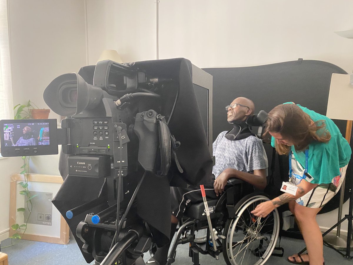 Flexible Films have just started a major film production for NHS  England. Filming at the Bowley Close Rehabilitation Centre in Crystal Palace. We heard a fantastic and amazing story from Michael who has Motor Neurone Disease