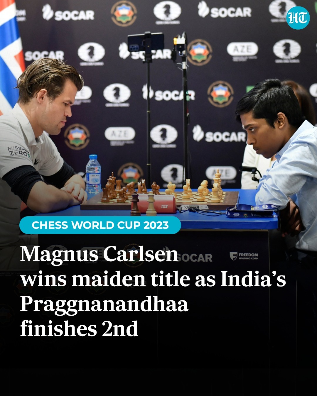 Chess World Cup 2023 Final: India's Praggnanandhaa finishes 2nd