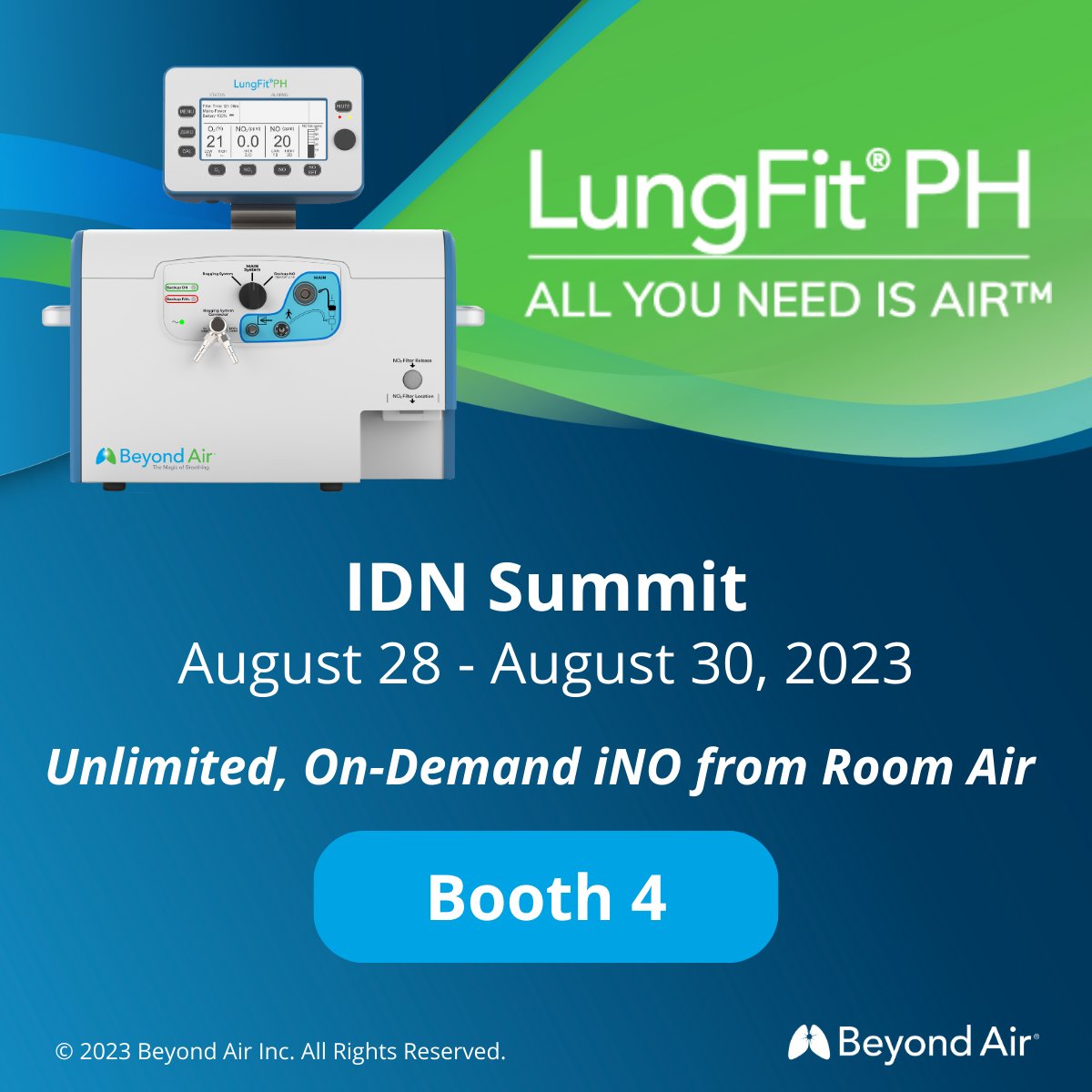 We’re looking forward to exhibiting at the <a href="/IDNsummit/">IDN Summit</a>! Join us at booth 4 to learn about FDA-approved LungFit PH, the first and only system that provides unlimited, on-demand generation of iNO from room air. No cylinders, no cassettes, and no hassle. #idnsummit