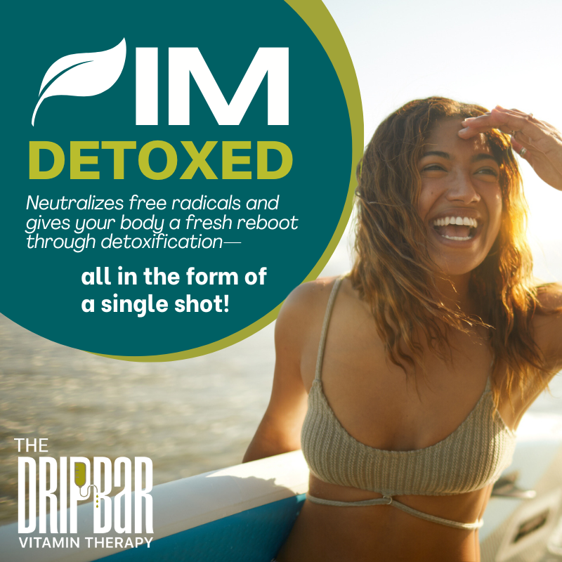 dripbaralamohts's tweet photo. The IM Detoxed Quick Shot is like your own personal reset button. (Not intended to diagnose, treat, cure, or prevent any disease.  Please see FDA Disclaimer on our website.) #TheDRIPBaRAlamoHeights #AlamoHeights #Detox #QuickShot #VitaminInfusions https://t.co/Okv6gw2yHC