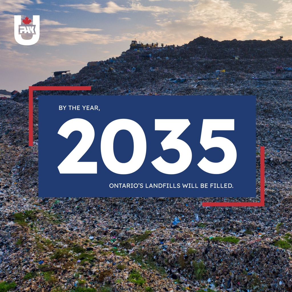 By 2035, Ontario's landfills will be full, leaving no place for our waste! 

Your waste is a valuable resource. Each ton redirected from landfills can power homes, businesses, and EVs!

Learn more at: upak.net/energy-from-wa… #WasteToEnergy #Sustainability