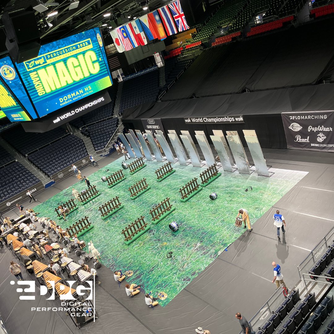 DPGPerforms's tweet image. A look back at Dorman HS Percussion  at the 2023 WGI World Championships!

#dpgfloors  #wgipercussion #wgi2023 #percussion #customprinting