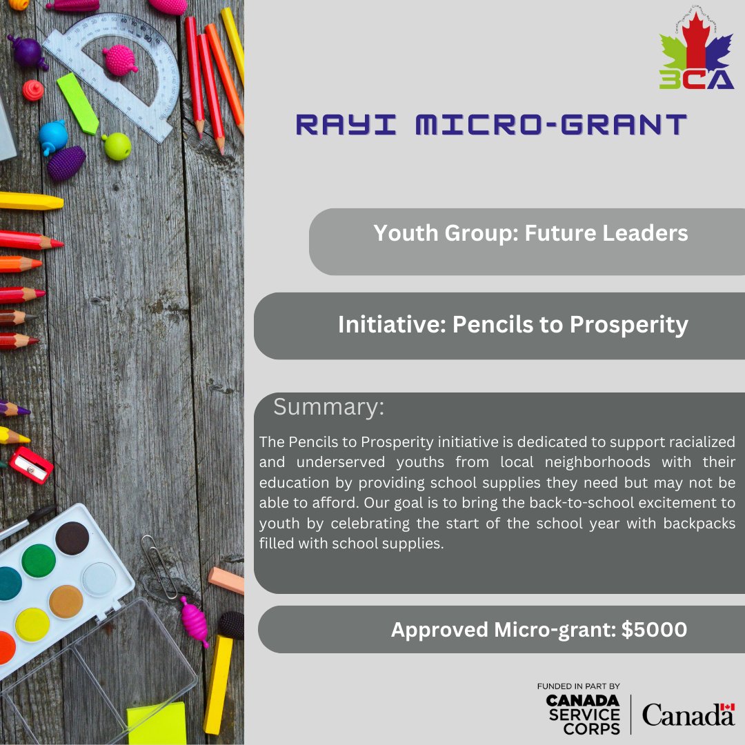 Threeca_org's tweet photo. RAYI is still going strong! Here is a summary of another great project by local youth. 
#LeadersToday 
#CanadaServiceCorps 
#Toronto 
#3cahub
#BackToSchool https://t.co/VAO9uD6Y85