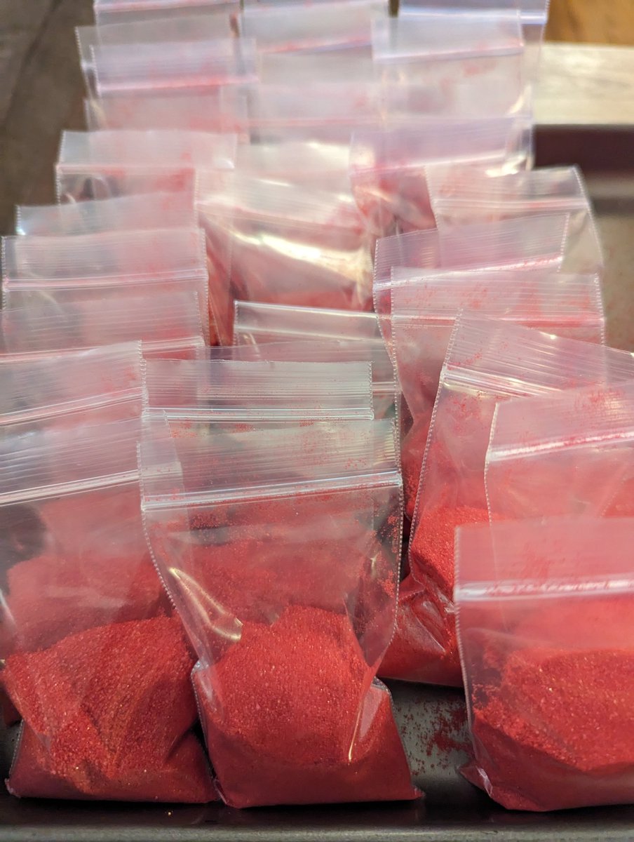 proflauradean's tweet photo. Prepping to do the #RedSandProject, a participatory artwork that uses sidewalk interventions to create #HumanTrafficking awareness in class today. Started in 2014, the approach was symbolic, with the grains of sand representing those individuals who fall through the cracks..... https://t.co/qA74yDqUs0