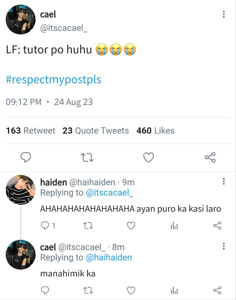 auxznt's tweet photo. an #euntae prompt au wherein—
Ethan has a crush on Cael, and he wants to be close with him, but he doesn't have the courage. But when Cael tweeted that he needed a tutor, he took the risk. https://t.co/wektyg2TbD