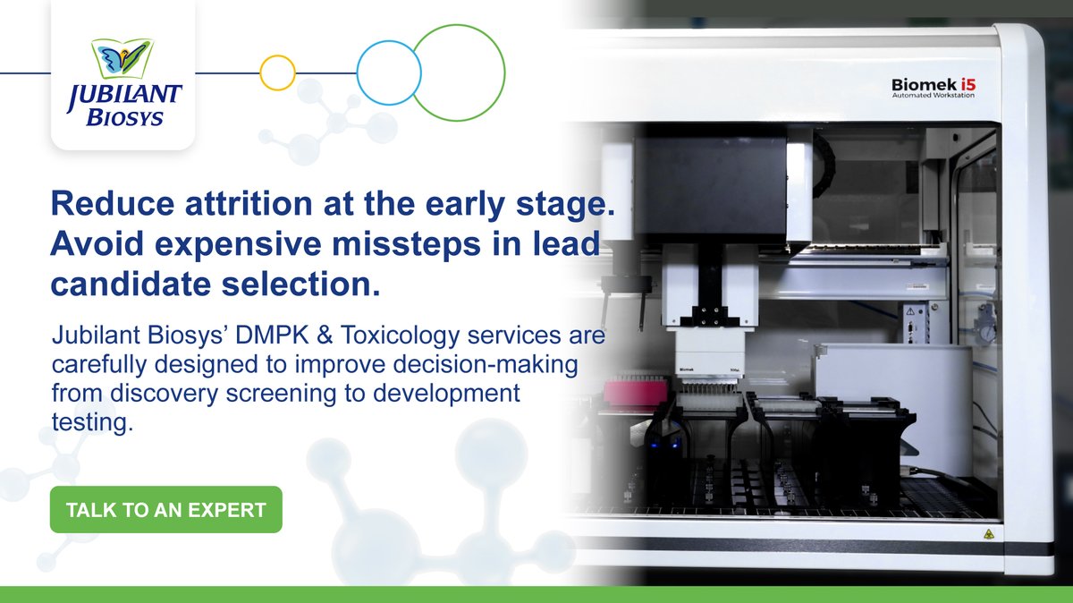 #DMPK and #Toxicology services at Jubilant Biosys Limited are carefully designed to improve decision-making from discovery screening to development testing.