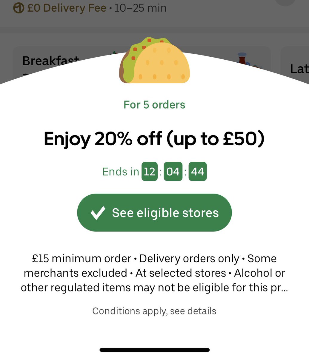 MissWrightToU's tweet photo. @UberEats you gave me a promotion that has not 1 store eligible to me. Please can someone explain why offer me a discount I can’t use? How does this entice thou to order?? It doesn’t,! Uber eats please refrain from sending such it’s giving hope when you offer no such thing. https://t.co/AueDG2vO6u