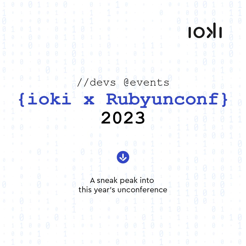 ioki attended this year's @RubyUnconfEU We have recapped the experience in our most recent blogpost here👇 ioki.engineering/posts/2023-08-… #Ruby, #Kotlin, #TypeScript and #Python are no strangers to you? Check out our open positions in the engineering department👉ioki.engineering/jobs
