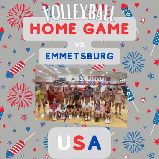 PACTribe's tweet photo. 🏐Volleyball Game🏐

📍🏠

🗓️August 24

⏰5:30 (JV &amp; JVR)
⏰7:00 (Varsity)

Theme: USA🇺🇸

Come support the girls at their season opener! https://t.co/cdHEAHzDDq