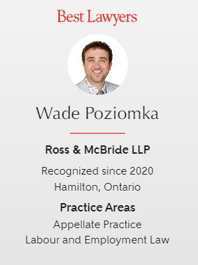 I've been selected by my peers in the legal community again this year for inclusion in Best Lawyers in Canada 2024 in the areas of Appellate Practice and Labour and Employment Law. I feel privileged to be a part of this excellent group - thank you.