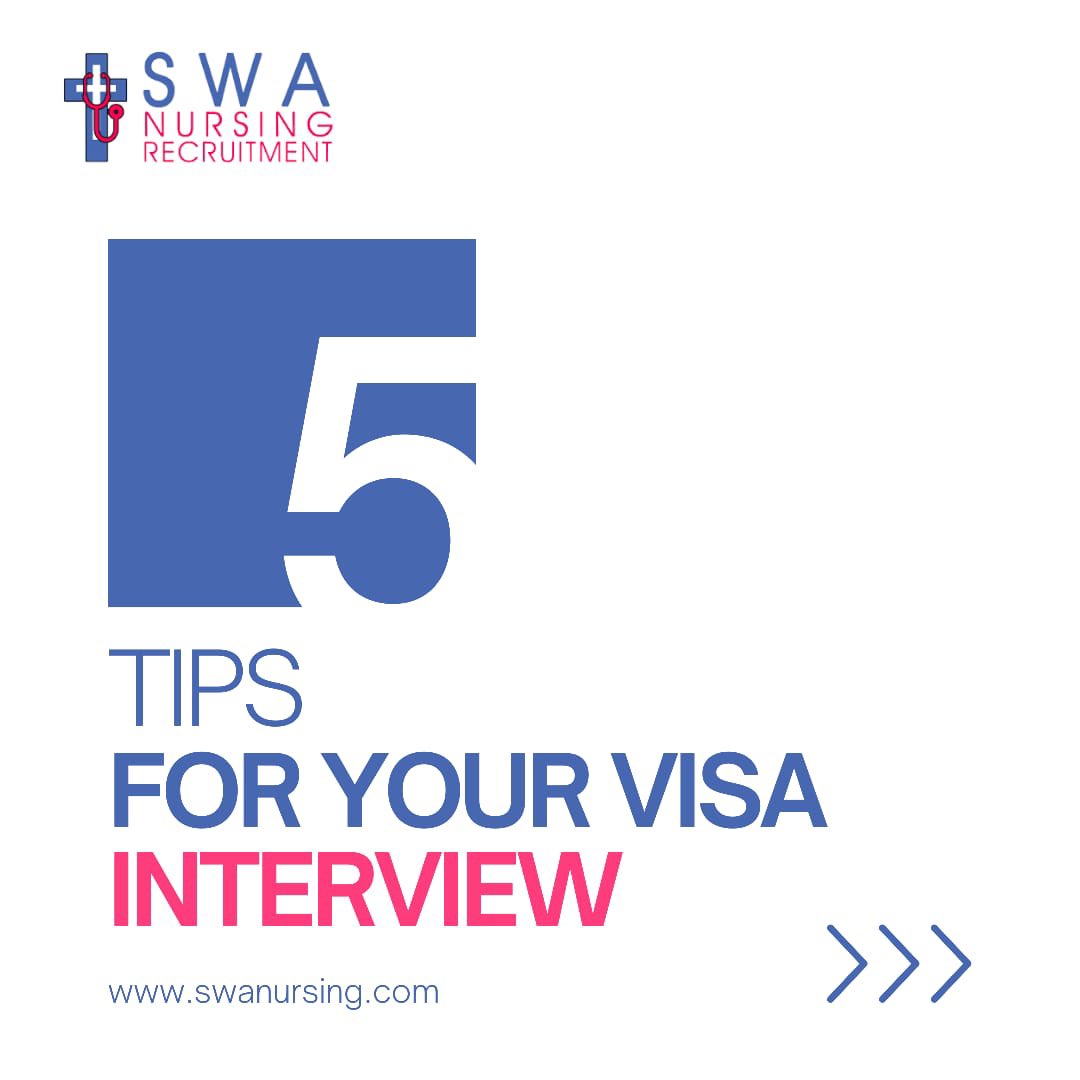NursingSwa's tweet photo. At SWA Nursing, we're here to guide you every step of the way. 

Your journey to an international nursing career is our priority, and acing the visa interview is a significant milestone. 

•
#VisaInterviewSuccess #NursingAbroad #globalcareerpathway #yoursuccessisourmission https://t.co/7RxfMhgte3