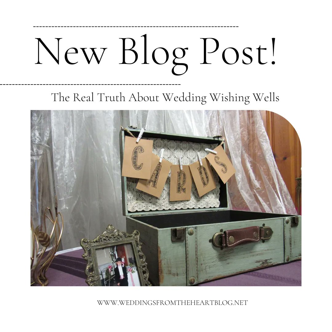 Wedbyjean's tweet image. Are you considering having a wishing well at your wedding? It&apos;s a great way to receive monetary gifts, there are a few things to keep in mind before! Check out “The Real Truth About Wedding Wishing Wells” buff.ly/45kTI3l #BloggersHUtRT #BloggerLoveShare