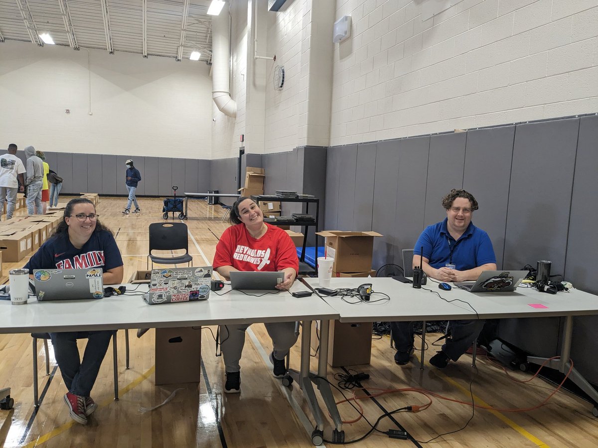 HSHS_Billett's tweet photo. This team has been rocking it out with laptop distribution! 72.9% of computers have been distributed to our students! https://t.co/6NyeDRQaUF