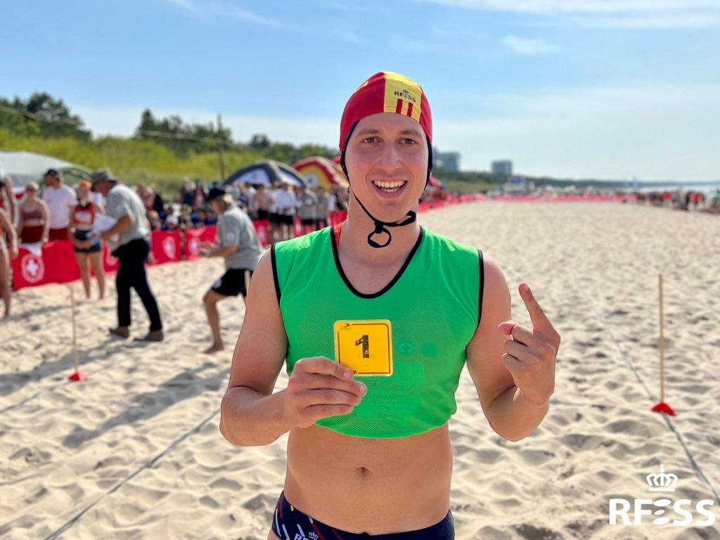 #EYLC2023 | 🇪🇸 Selección nacional #Júnior | 𝗠𝗲𝗱𝗮𝗹𝗹𝗮 🥇
Gabriel Rodríguez Colferai  
Sprint playa

#salvamentoysocorrismo