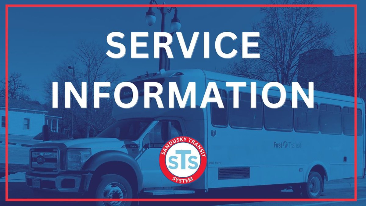 SanduskyTransit's tweet image. STS is currently operating on a normal schedule. Riders should expect some delays as drivers are avoiding flooded streets and any streets with downed trees blocking access.