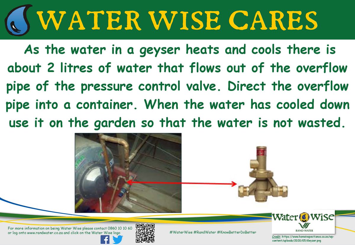 #WaterWise #RandWater #KnowBetterDoBetter