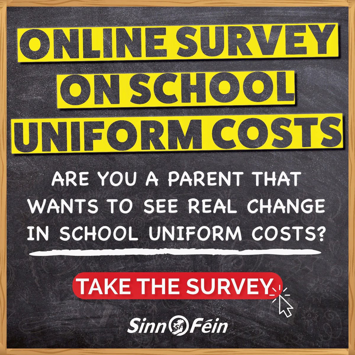 CllrPadraigSF's tweet photo. ✏️❌Please take a minute to complete our survey on the cost of school uniforms 👉🏼. https://t.co/ExVqPxEEBE  We want to hear directly from you on how the rising cost of school uniforms has impacted on your family. We need an Assembly formed now to support all workers and families. https://t.co/IVsosFzV68
