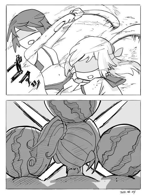#アリスギアお絵かき

ワンシーズンに2回もスイカ割りしとる 