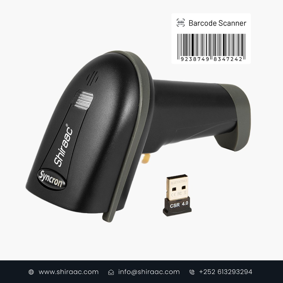 ShiraacLtd's tweet image. No cables, no constraints! Scan beyond limits with our Wireless Barcode Scanner.

#WirelessBarcodescanner
#ShiraacTech