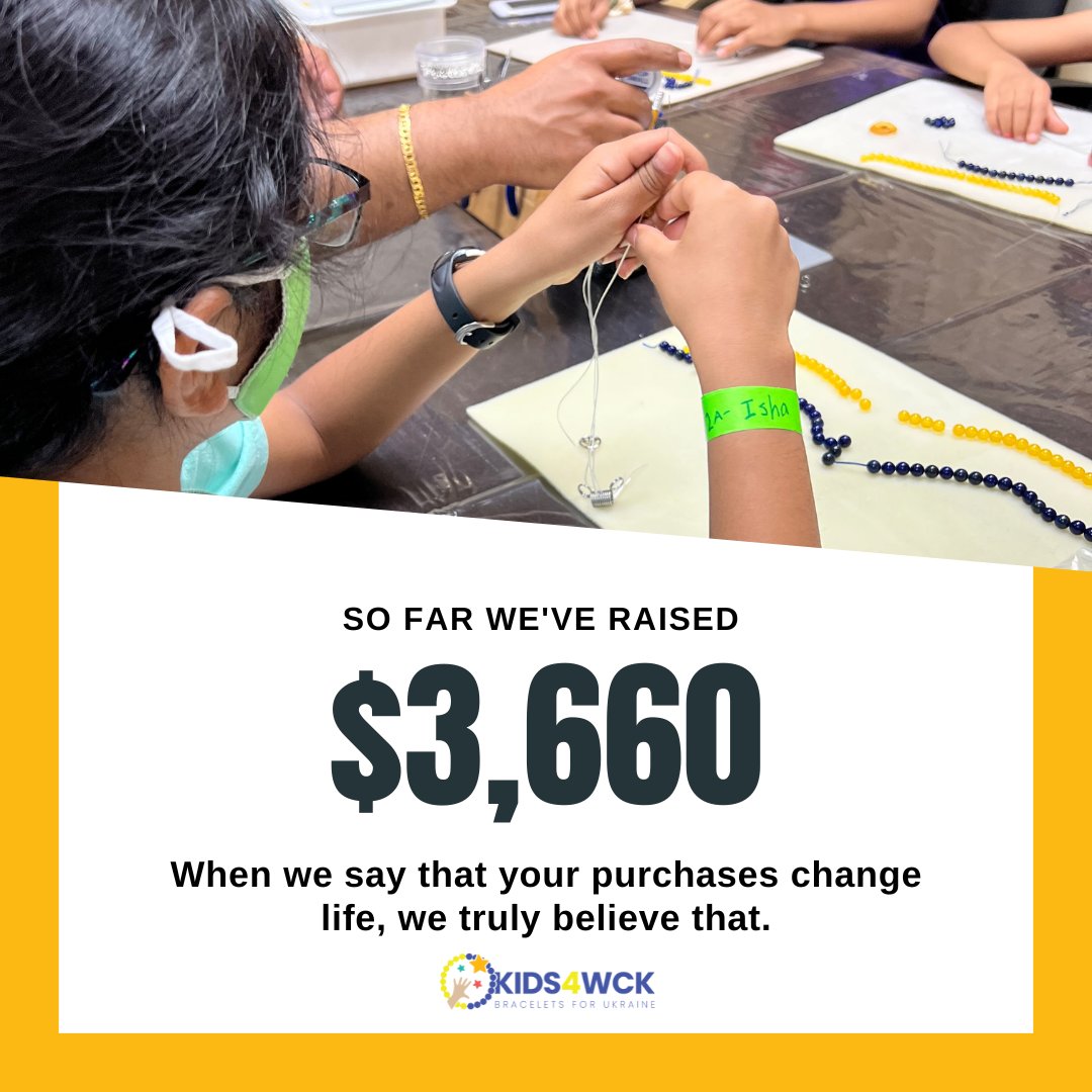 With your help, we have been able to raise $3,660 dollars to provide to those displaced by the crisis in Ukraine. Join us today to raise more! . . #donation #purchases #change #truth #Kids4WCK #Kidsforukraine #WCK #Worldcentralkitchen #Chefsforukraine