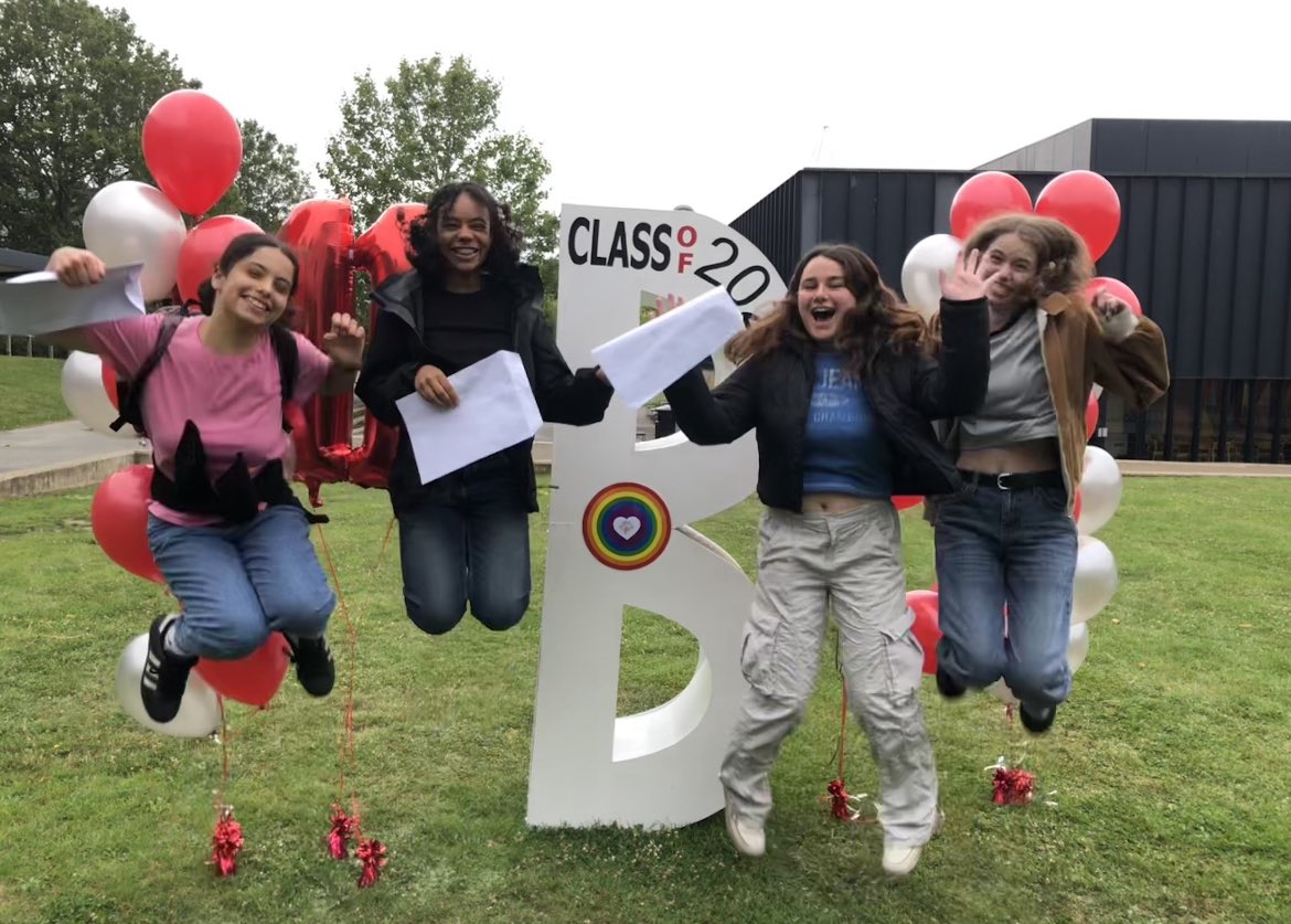 The drizzle couldn't dampen spirits today as our Y11 students celebrated their fantastic GCSE results. Congratulations to each & every one of you on your hard work & achievements. You smashed it 👊🏻#classof2023 #gcse #success #hardworkpaysoff #sixthformunlocked #Y12HereWeCome