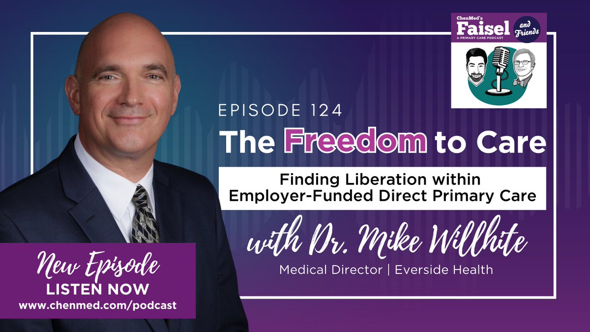 Dr. Mike Willhite, Medical Director at <a href="/EversideHealth/">Everside Health</a>, joins <a href="/DrFaiselSyed/">Dr. Faisel Syed</a> &amp; <a href="/DrDanMcCarter/">Dan McCarter, MD FAAFP</a> to share his experience switching to Employer-Funded Direct Primary Care after 27 years in the traditional healthcare system. 😱 ⬇️
ow.ly/IJbc50PCAu8

#FaiselAndfriends