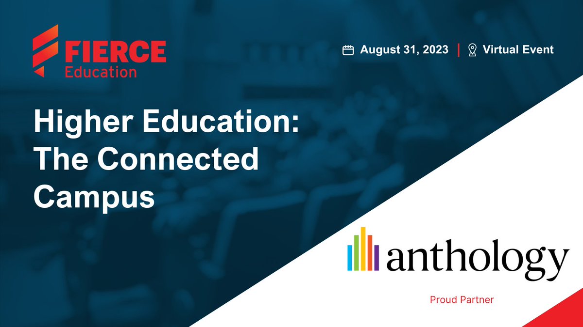 📣 Shoutout to our amazing Silver Partner, <a href="/AnthologyInc/">AnthologyInc</a>! Join us next week for the 'Connected Campus' virtual event on August 31! 🌟 Find out more about Anthology Inc. at anthology.com.

📍 Register now: bit.ly/EduCC23
#ConnectedCampus #VirtualEvent