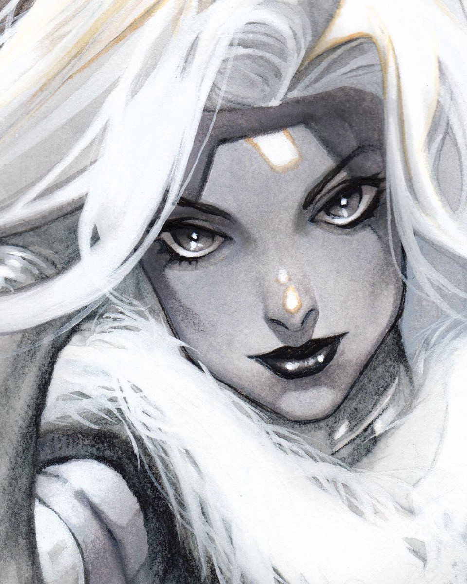 Emma Frost SDCC 2023 commission. #marvel #xmen #emmafrost #whitequeen #watercolor