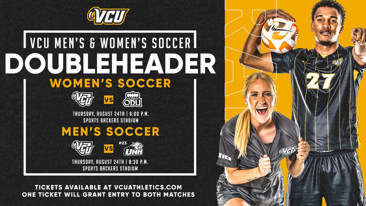 TONIGHT ⚽ Rock out with the Peppas and cheer on the Rams! Grab your tickets now at VCUAthletics.com/Tickets #LetsGoVCU