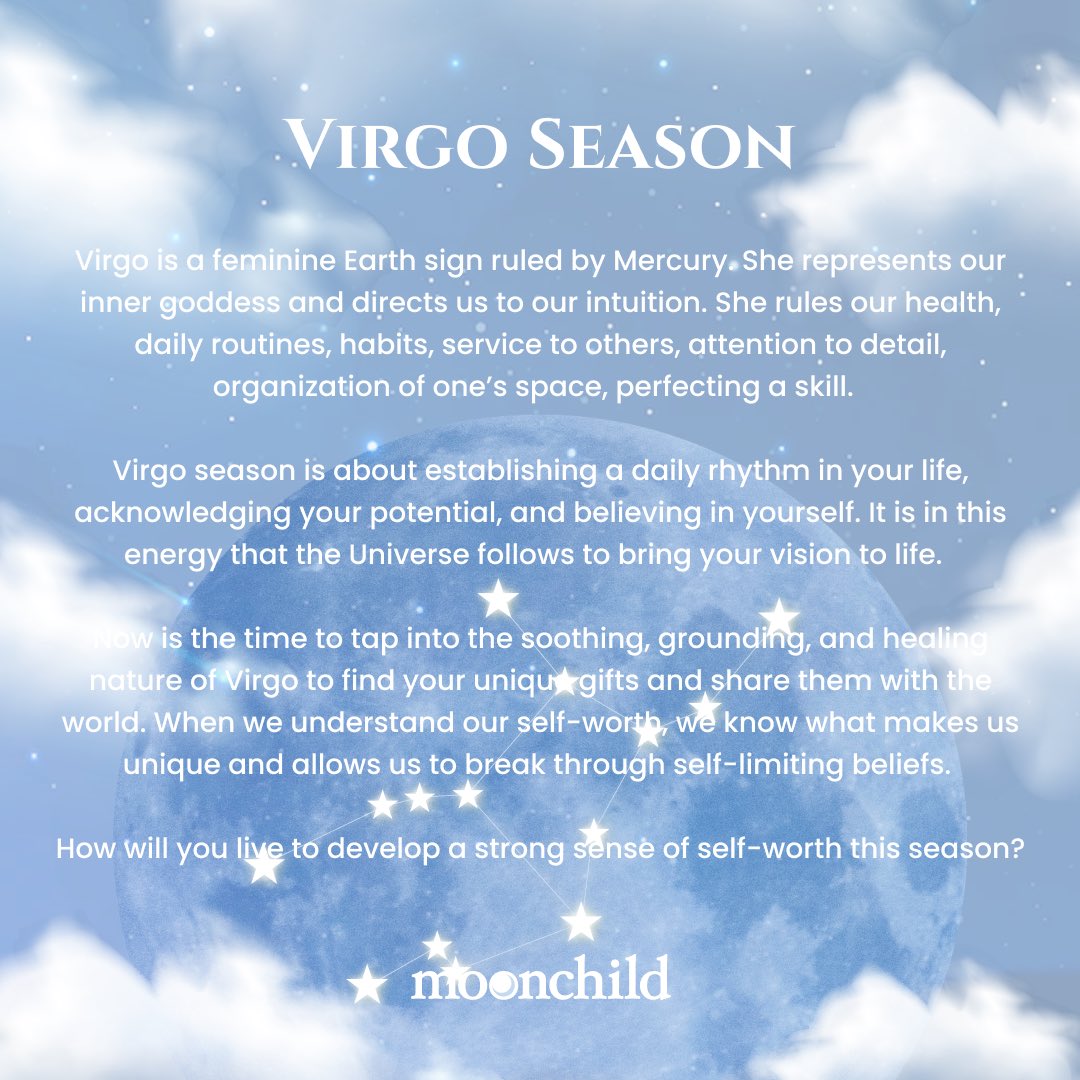 AppMoonchild's tweet photo. Are you feeling the energy of Virgo ♍️ Season? ✨

https://t.co/nHB9JkxKB3

#virgo #virgoseason #femtech #fertility #moonchildapp #appstore #period #moon #divinefeminine https://t.co/saOvRm1r1f