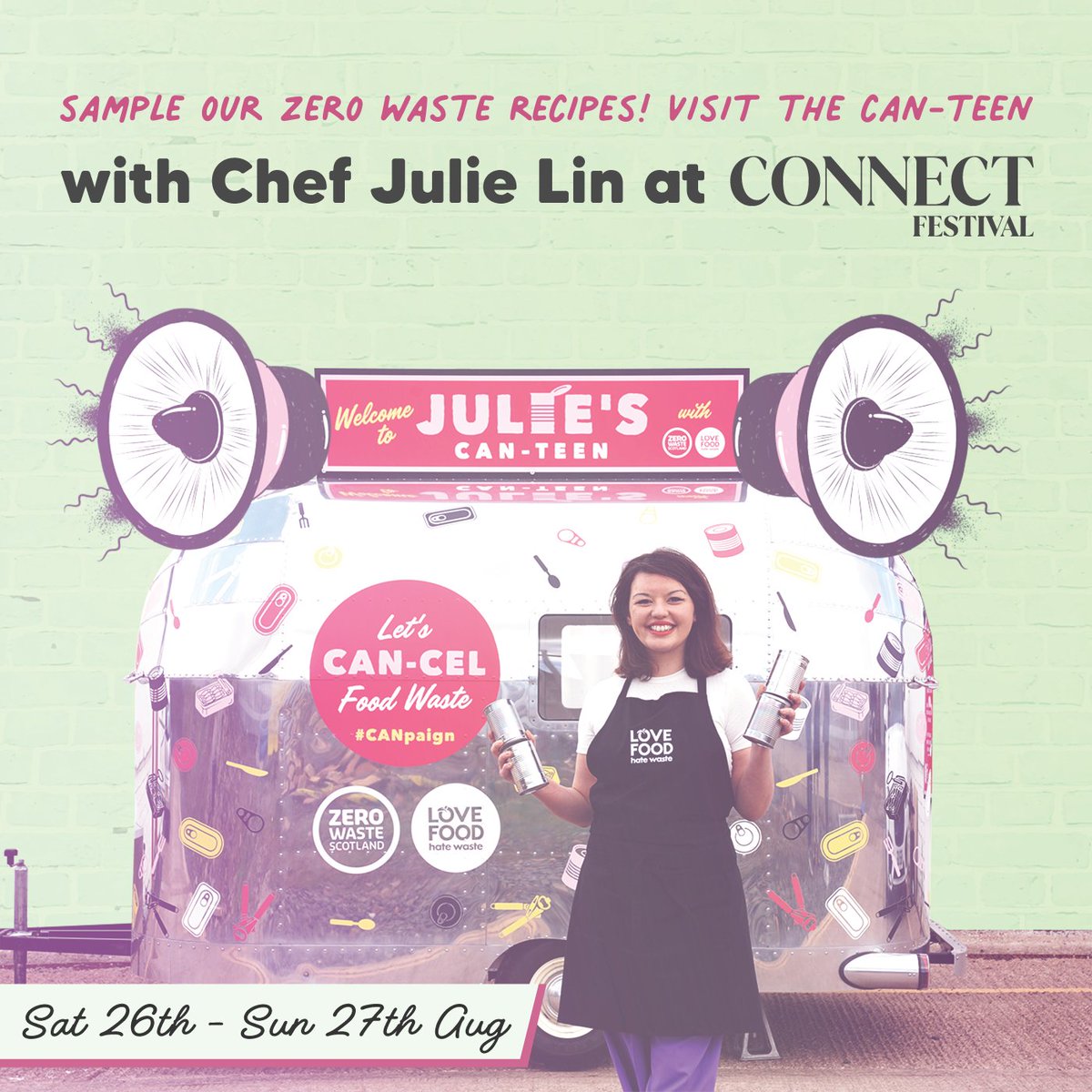 ZeroWasteScot's tweet photo. We’re thrilled to be joining the party at @ConnectfestSCO this weekend.
We’ll be joined by @JulieLinCooks who crafted these delicious tinned recipes to inspire you to include more tinned ingredients in your meals.
Find us in The Meadow area from 12-5pm on Sat & Sun 🕺 https://t.co/RP6syu5sT0