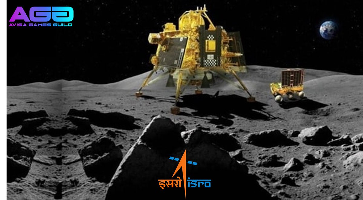 🚀🌕 India's brilliance shines again as #Chandrayaan3 achieves stunning success on its lunar mission! Congratulations @isro for your unwavering dedication and scientific prowess. A proud moment for the nation! 🇮🇳🛰️ #AvisaGamesGuild #IndiaOnTheMoon #vikramlander #ISRO