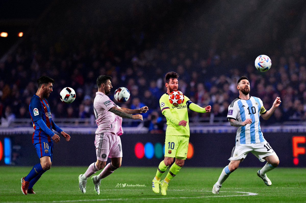 AnkurMessi_'s tweet photo. Lionel Messi is the greatest ball controller of all time.