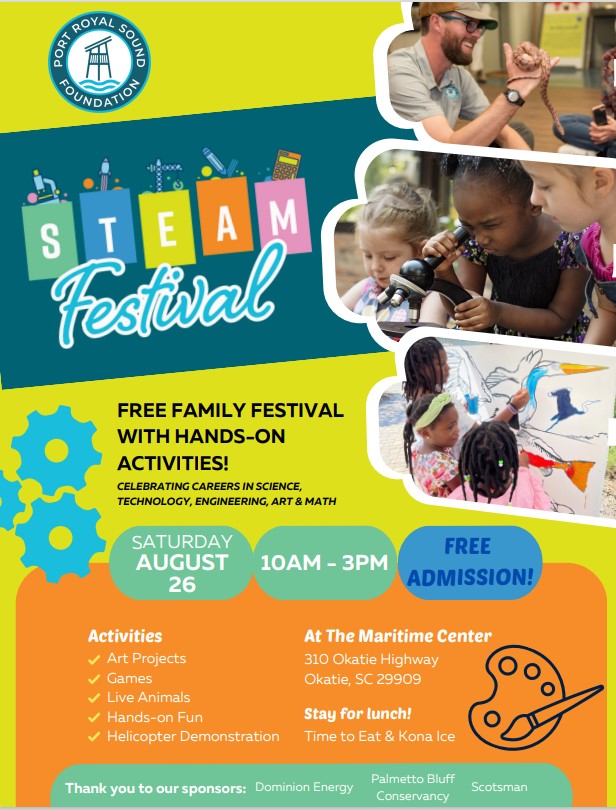 redcedar_ele's tweet photo. Join us for the STEAM Festival this Saturday, August 26 from 10-3 at the Maritime Center.  Wear a Red Cedar shirt so you can spot your fellow Foxes! See the flyer below for details! https://t.co/b5T3qFsEdB
