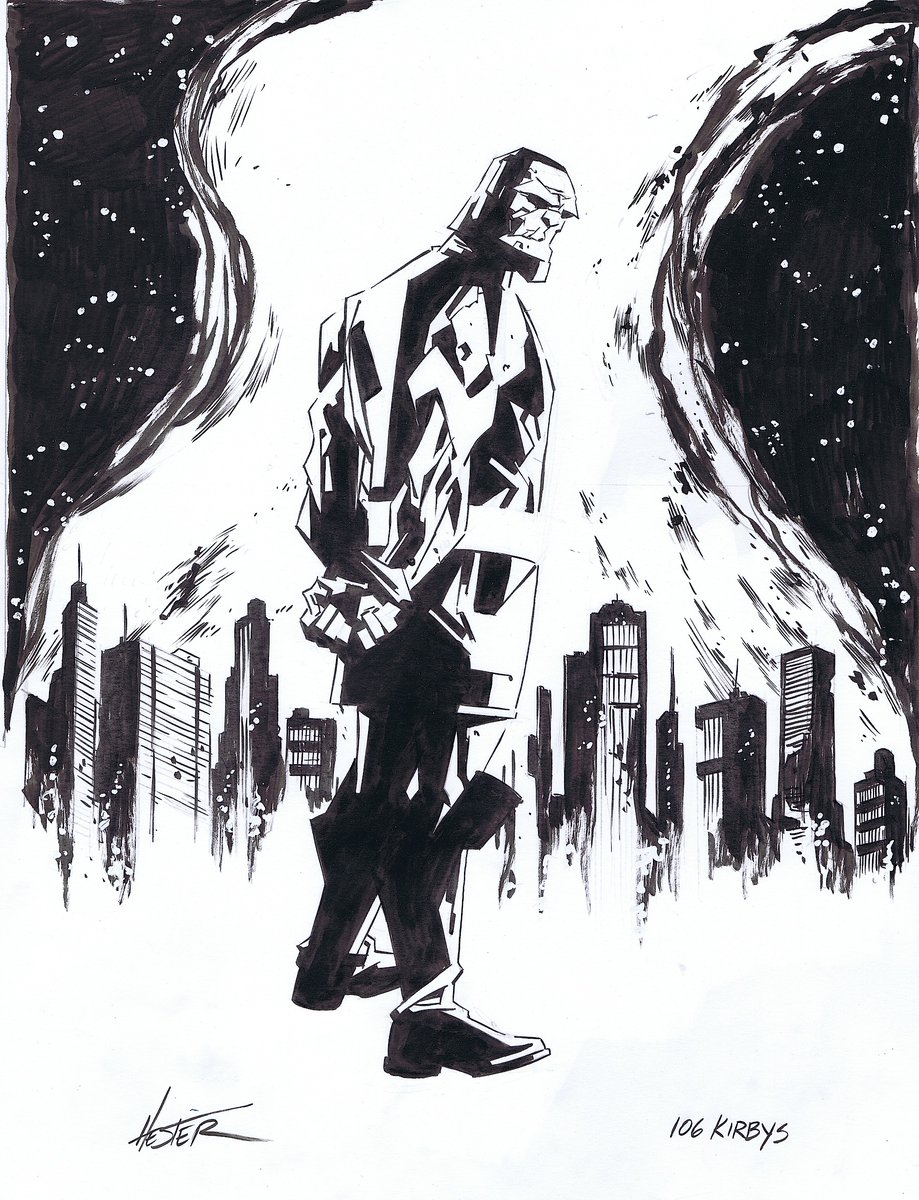 Phillip Hester (@philhester) on Twitter photo Hello, friends. It's time to auction off the "dealer's choice" sketches from #106Kirbys. Today's offering is Darkseid. DMs are open for bids until 9PM CDT. 11x14, inked. No $ until I whistle. Proceeds to <a href="/heroinitiative/">The Hero Initiative</a> and <a href="/JackKirbyMuseum/">Jack Kirby Museum</a>. New stuff each day until Jack's B-day. Hello, friends. It's time to auction off the "dealer's choice" sketches from #106Kirbys. Today's offering is Darkseid. DMs are open for bids until 9PM CDT. 11x14, inked. No $ until I whistle. Proceeds to <a href="/heroinitiative/">The Hero Initiative</a> and <a href="/JackKirbyMuseum/">Jack Kirby Museum</a>. New stuff each day until Jack's B-day.
