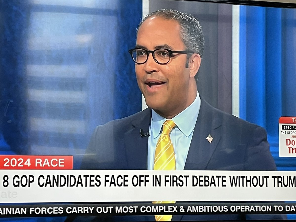 Former Rep. Will Hurd (R-Tx.) on CNN said last night’s primary debate resembled a Real Housewives reunion instead of a debate. Asked how so — Hurd who is also running for nomination and didnt qualify for 1st debate — said majority of candidates didn’t take on Trump.