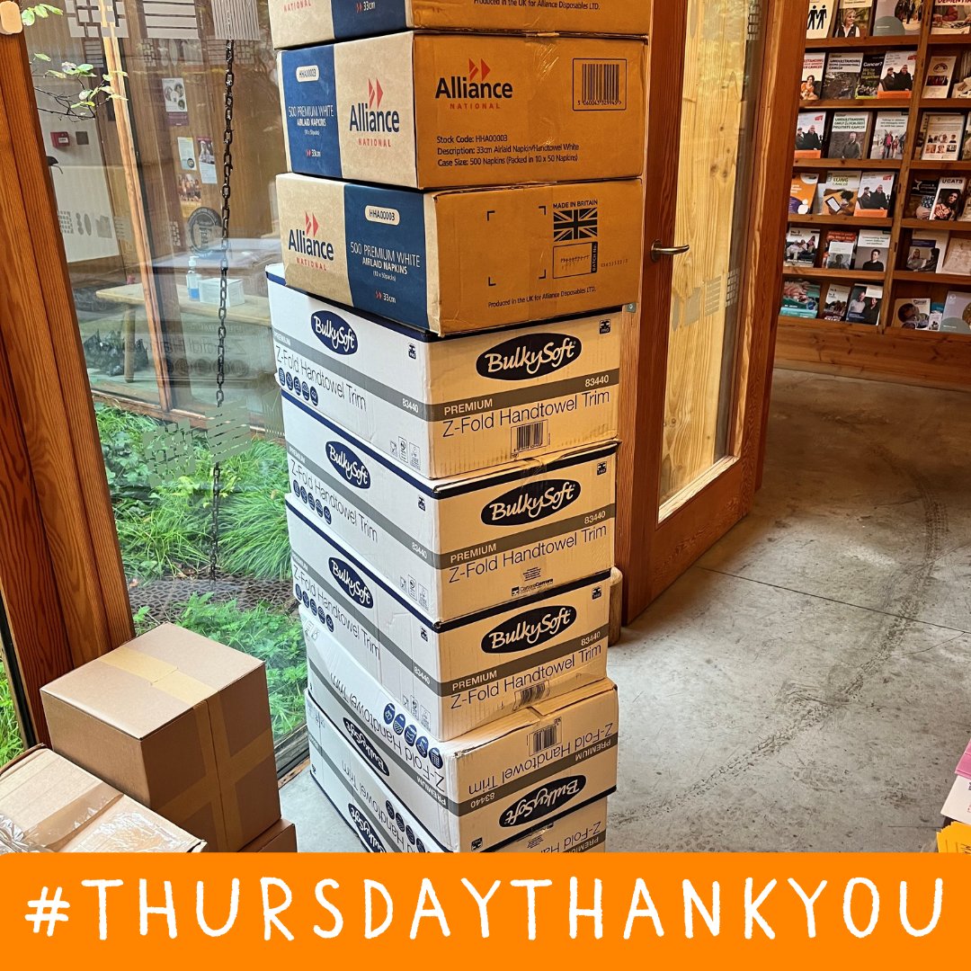 #ThursdayThankYou 🧡

We wanted to say a massive thank you to
@allianceonline for their kind donations of paper
towels which are essential for the maintaining of our
centre, we're so grateful.🤩