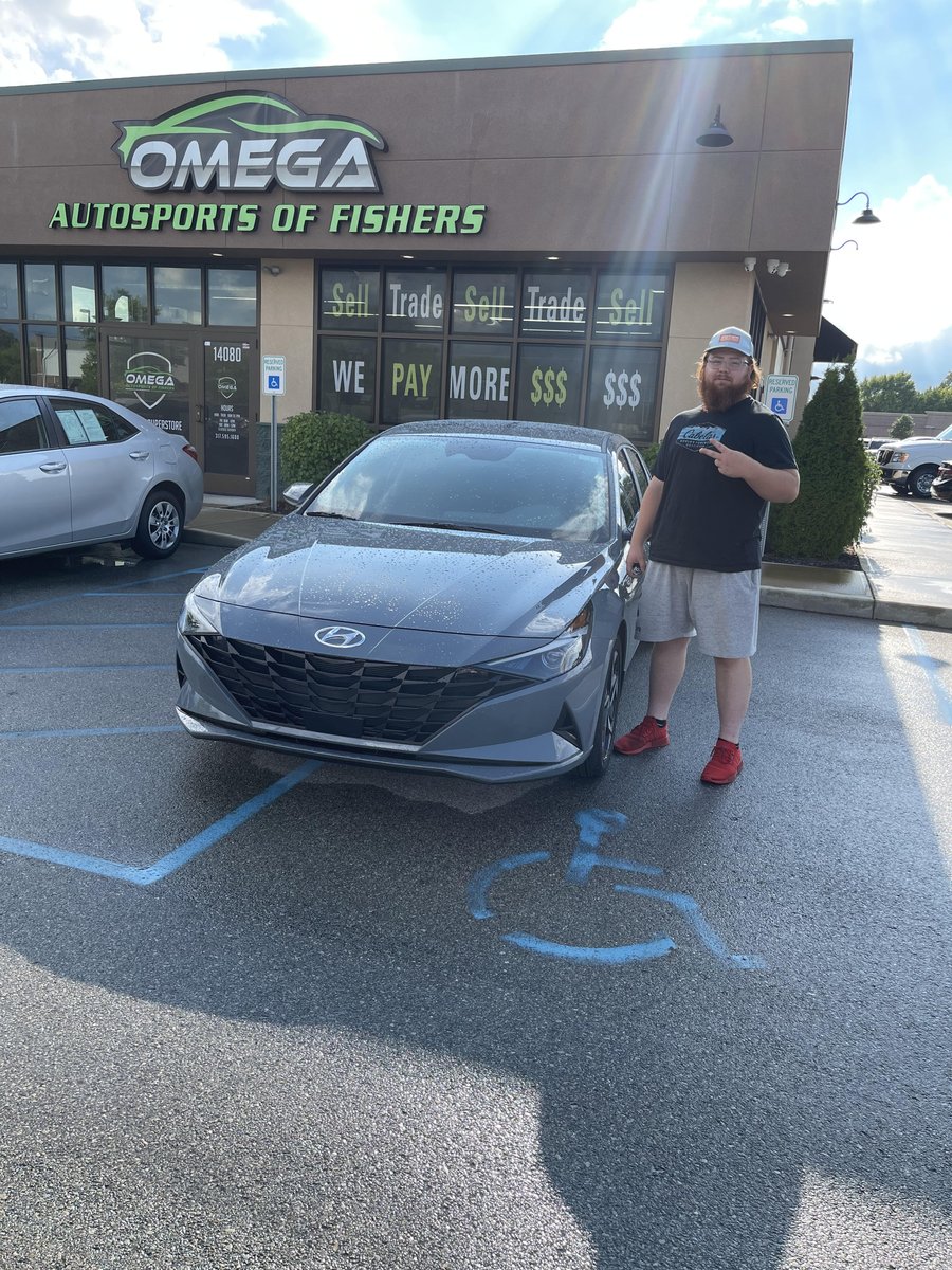 OmegaFishers's tweet photo. Our 2023 #Hyundai #Elantra SEL is #SOLD! Thanks again Bradon for your purchase! We truly appreciate your business and we hope you enjoy driving your Elantra! Welcome to the #OmegaFamily! https://t.co/nTE3xwM5sx
