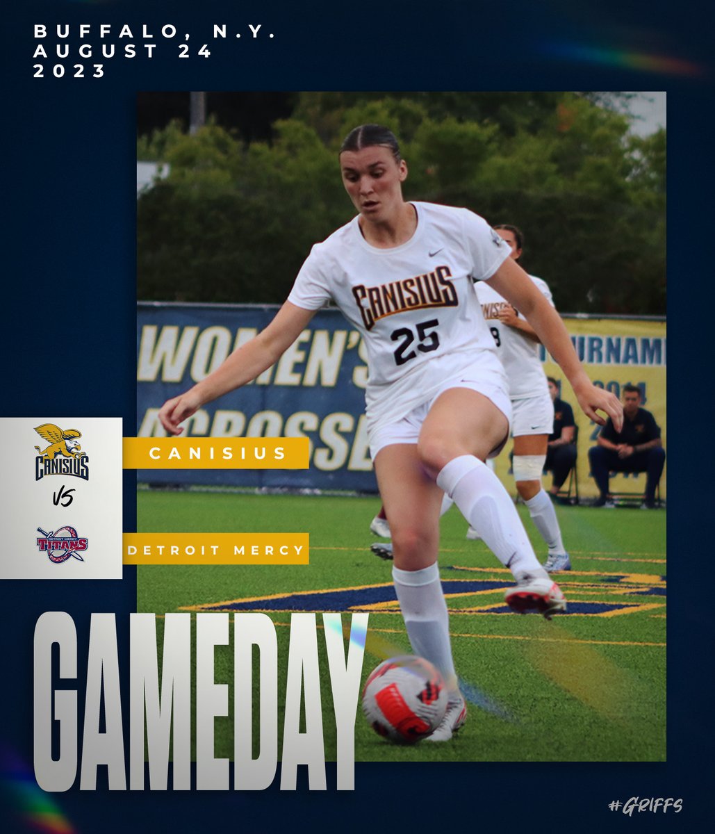 CanisiusWSOC's tweet photo. Back at Home
📍- Buffalo, N.Y.    
🕖 - 7 p.m.   
📊 - https://t.co/tXZIFyUup2
📺 - https://t.co/q6hZH0Gtt8
📰 -  https://t.co/W5PgdIllRn
#Griffs https://t.co/gKsZw8daQl