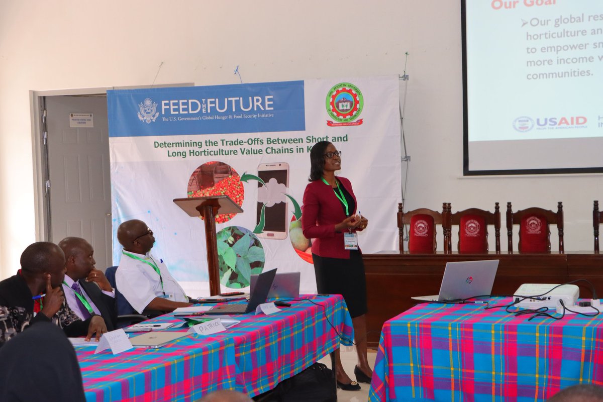 The inception workshop kicked off with support from JKUAT management and well attended by national and county agricultural and gender officers, farmers and researchers <a href="/HortInnovLab/">Feed the Future Innovation Lab for Horticulture</a> <a href="/ICED_THINKTANK/">International Center for Evaluation & Development</a> <a href="/muenipenny8756/">Peninah Yumbya</a> <a href="/WinnieNyonje/">Winnie Nyonje</a> <a href="/DiscoverJKUAT/">Discover JKUAT</a>