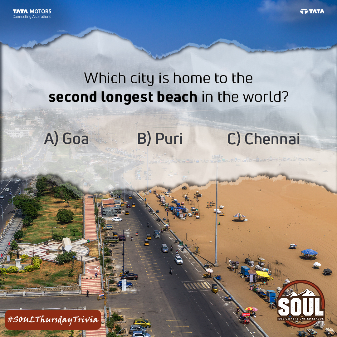 TataMotors_Cars's tweet image. Strap in for the trivia quest 🤩​

​Comment the right answers below. ​

​#DriveWithSOUL #SOULThursdayTrivia #ConnectWithSOUL #TataHarrier #TataSafari #Quiz #TataMotorsPassengerVehicles