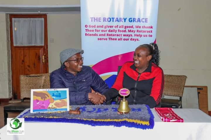 GreenHub97093's tweet photo. One of the pillars of the Rotaract club of Nyeri is Community service through conservating and protecting the environment.  We were privileged to have been invited to one of their fellowship where we shared our journey and discussed areas of partnership with them. https://t.co/o8vWfoYJ03