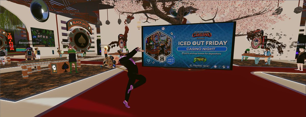 Royce_kr's tweet photo. Decentral Games' FREE Play Casino Night w/ Crypto Prizes
@DecentralGames
@decentraland
📍-119,136
#icepoker. #P2E #P2EGame #DG #Metaverse #NFTGame #NFTCommunity #ICE #nftcollector #Decentraland #Tominoya
#DIAMONDHANDS #HODL #DHC #Blackjack #Roulett https://t.co/RPnzQXCXwN
