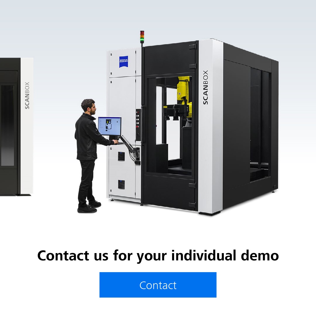 Have you already discovered the new #ZEISS #ScanBox Series 5 RC? Key facts: ✔️ Enables the automated loading of parts ✔️ Available in two model variants ✔️ Designed for applications that require a high throughput Contact us for a demo 📧 zeiss.ly/a7me