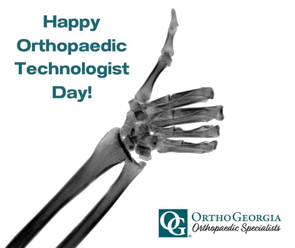 orthogeorgia's tweet photo. The Orthopaedic Technologists at OrthoGeorgia play a vital role in making sure all of our patients are properly fitted, braced, and supported on their path to healing. Thanks to our wonderful team for all you do! https://t.co/4dpiPQwOde
#orthotech #orthopedics #casting https://t.co/Ysnk4JkFcG